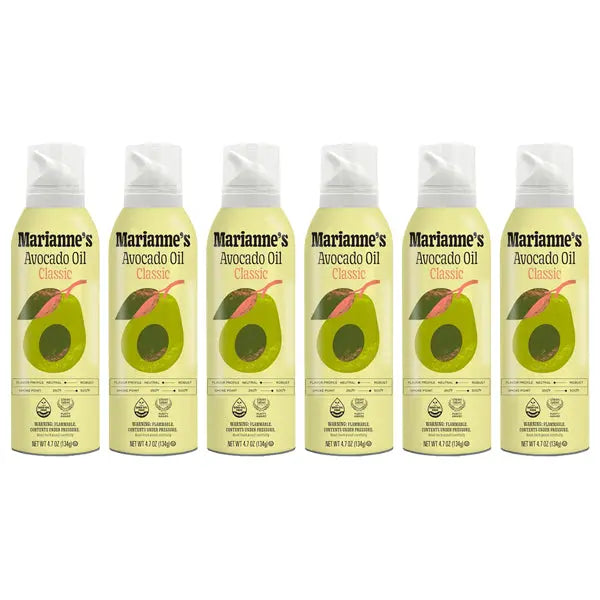 6 Pack - 100% Pure Avocado Oil Cooking Spray 4.7oz Marianne's